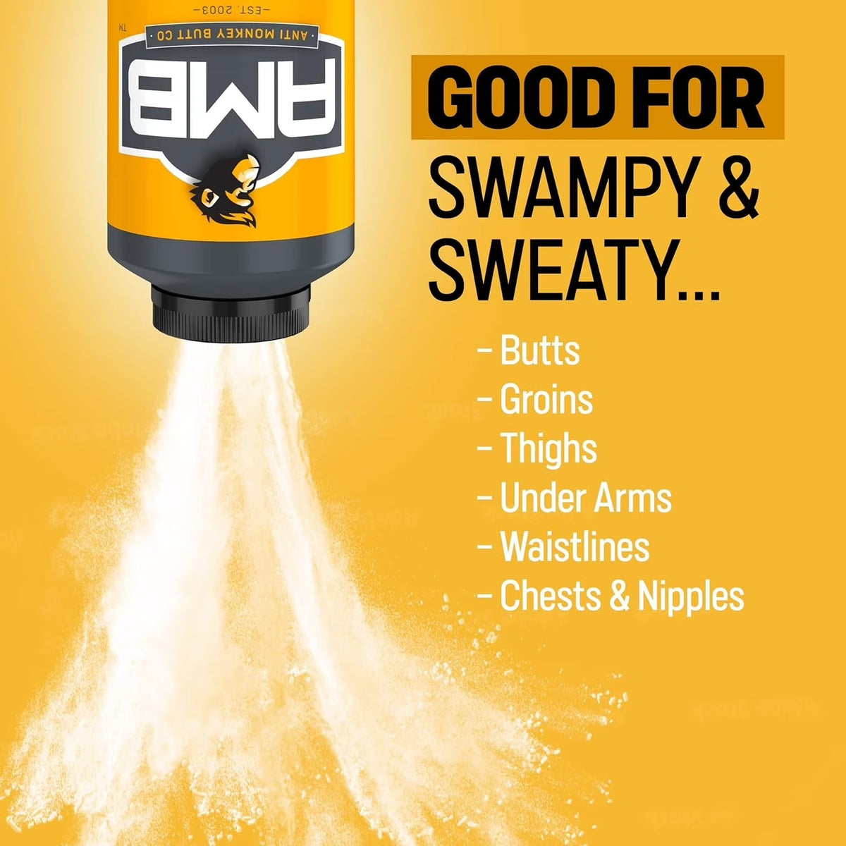 Anti-Chafing Body & Foot Powder 8oz | Soothes Skin & Odor Protection