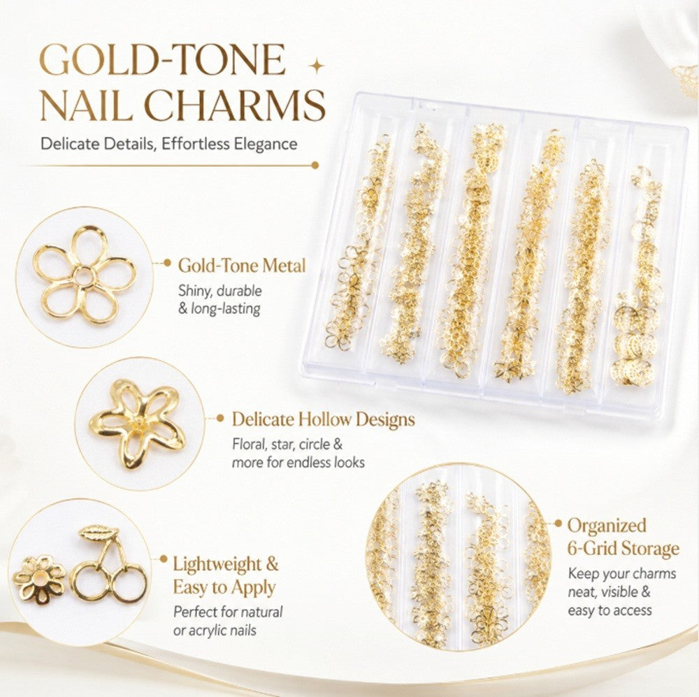 3D Nail Art Rhinestones & Charms Kit for Manicure DIY Creative Decor