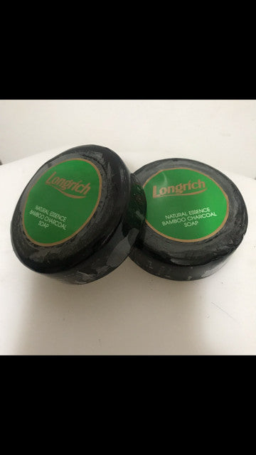 Bamboo Charcoal Brightening Black Soap for Acne - 1, 2, or 3 Bars
