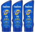 Coppertone Sport SPF 70 Sunscreen Lotion 4 in 1, Water Resistant 7 oz - Pack of 3