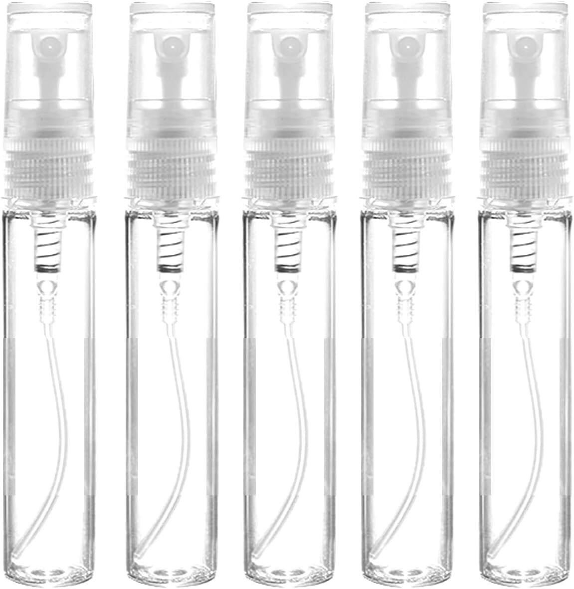 Mini Travel Perfume Refillable Spray Bottles Set - 5 Pack, 5ml Refillable Cologne Dispensers