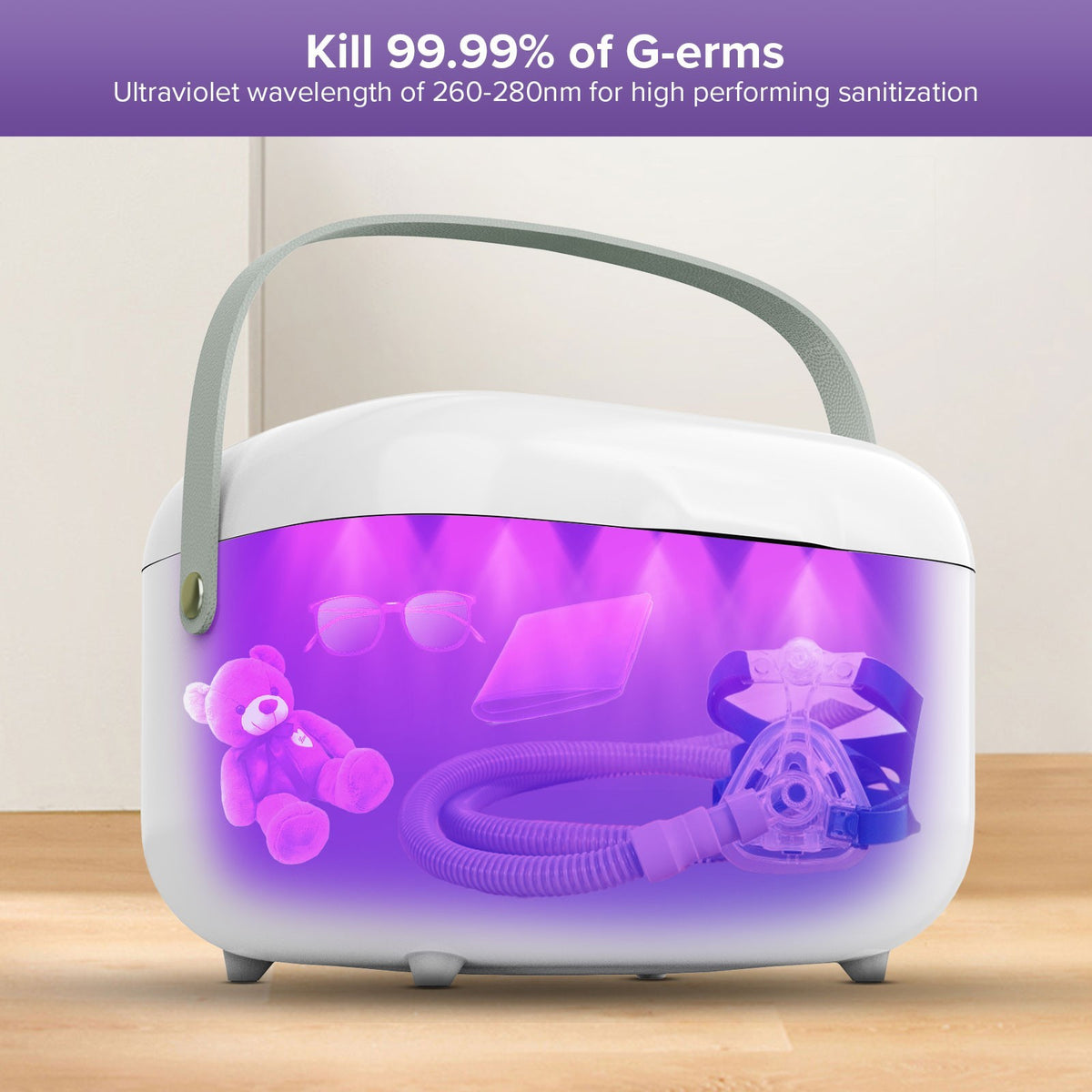 UV Light Sanitizer Box 15W UVC Disinfection Device for Baby and Family