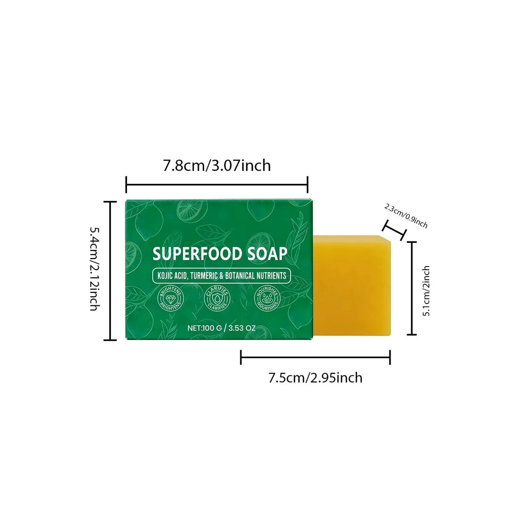 Turmeric Lemon Superfood Facial Soap Bar - Gentle Cleansing & Moisturizing