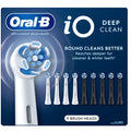 Oral-B iO Deep Clean Toothbrush Replacement Heads 9-Pack - Black & White