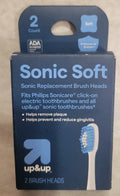 Up & Up Sonic Soft Replacement Brush Heads 2-Pack for Electric Toothbrushes