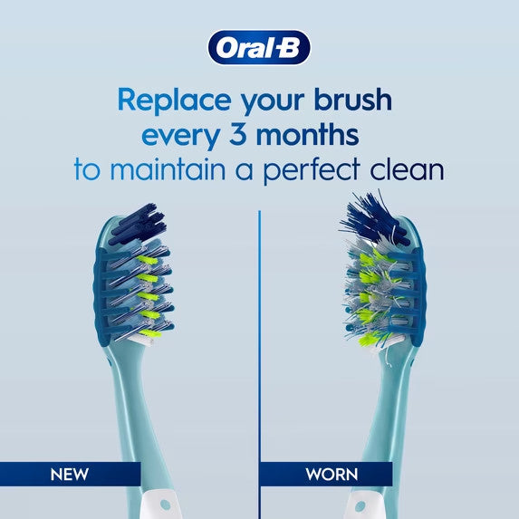 Soft Bristle CrossAction Toothbrushes Pack of 4 for Plaque Removal