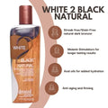 Indoor & Outdoor Tanning Lotion with Bronzer - 8.5oz White 2 Black