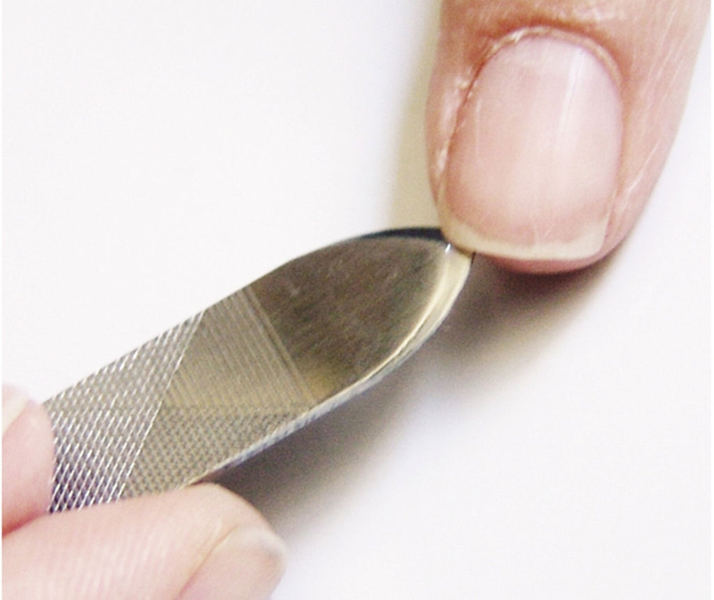 Stainless Steel Nail File with Pusher - Travel Friendly Manicure Tool