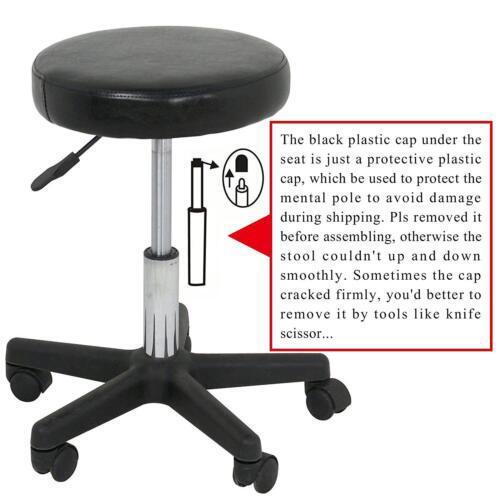 Hydraulic Swivel Salon Stool with Adjustable Height & 360° Seat Rotation