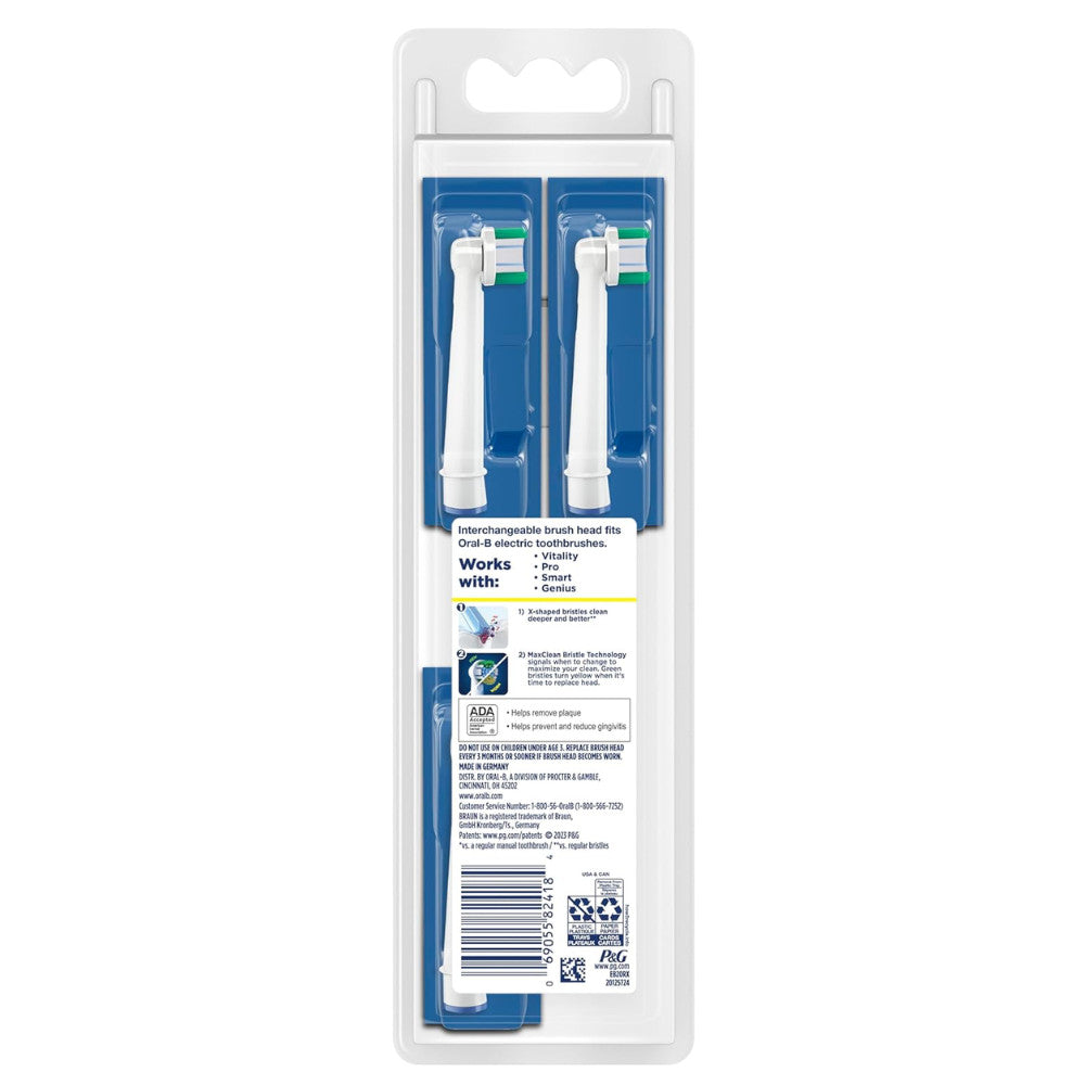 Oral-B Precision Clean Replacement Toothbrush Heads - 3 Count Pack of Two with Free Shipping