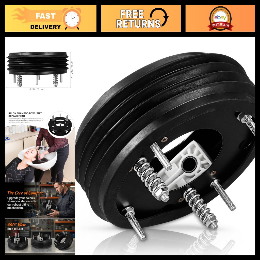 Salon Shampoo Bowl Tilt Mechanism with Rubber Wrap - Replacement Part