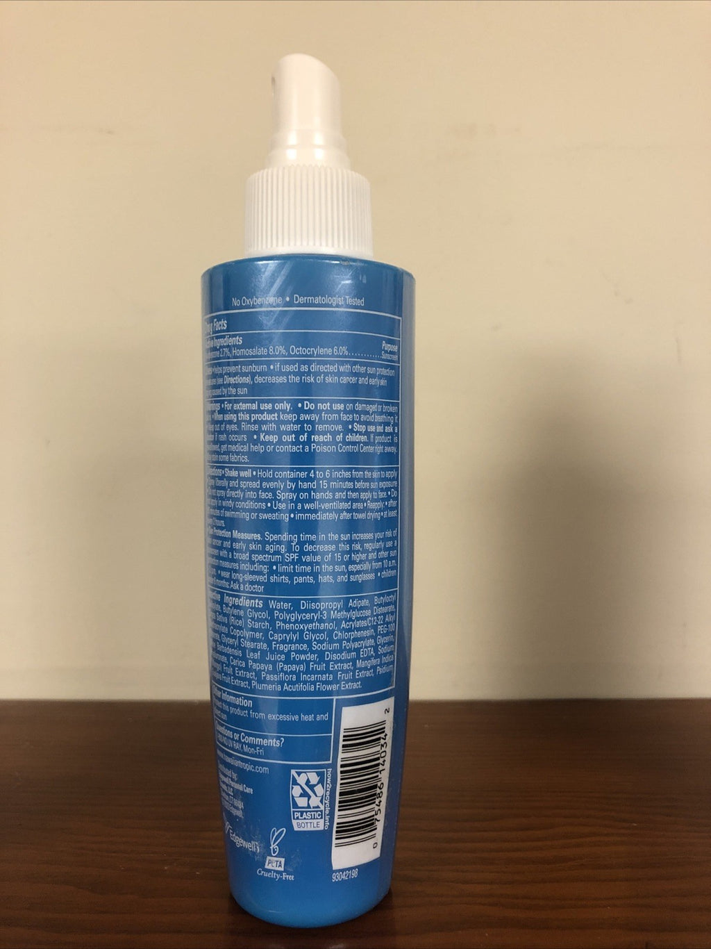 Hawaiian Tropic SPF 30 Water Mist Sunscreen Hydrating Face Spray 2.1 oz