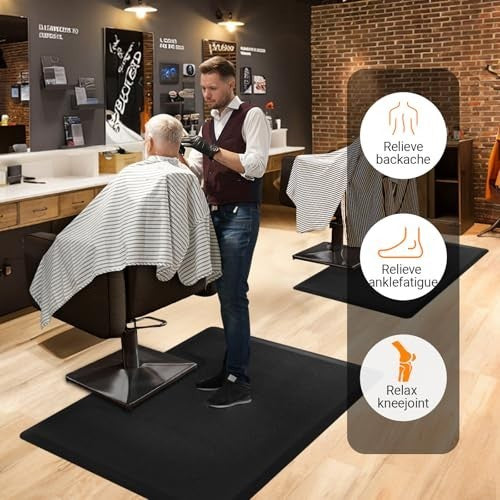 Anti-Fatigue Salon Floor Mat 3ft x 4ft for Hair Stylists & Barbers