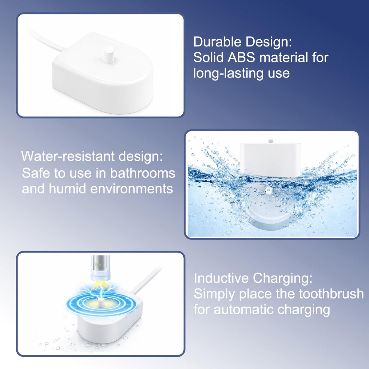 Replacement Charging Base for Philips Sonicare ProtectiveClean 4100 5100 Toothbrush