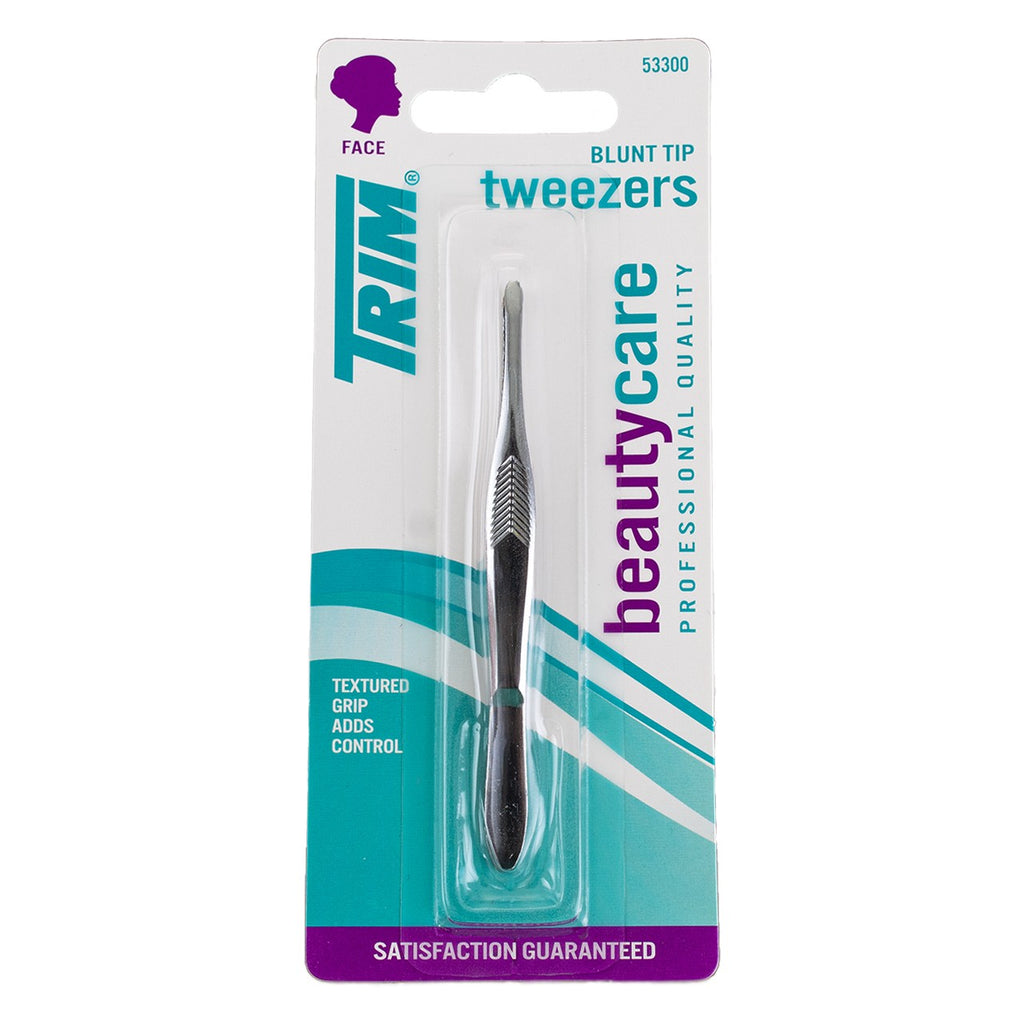 3 Pack Precision Blunt Tip Tweezers for Eyebrow and Facial Hair Removal