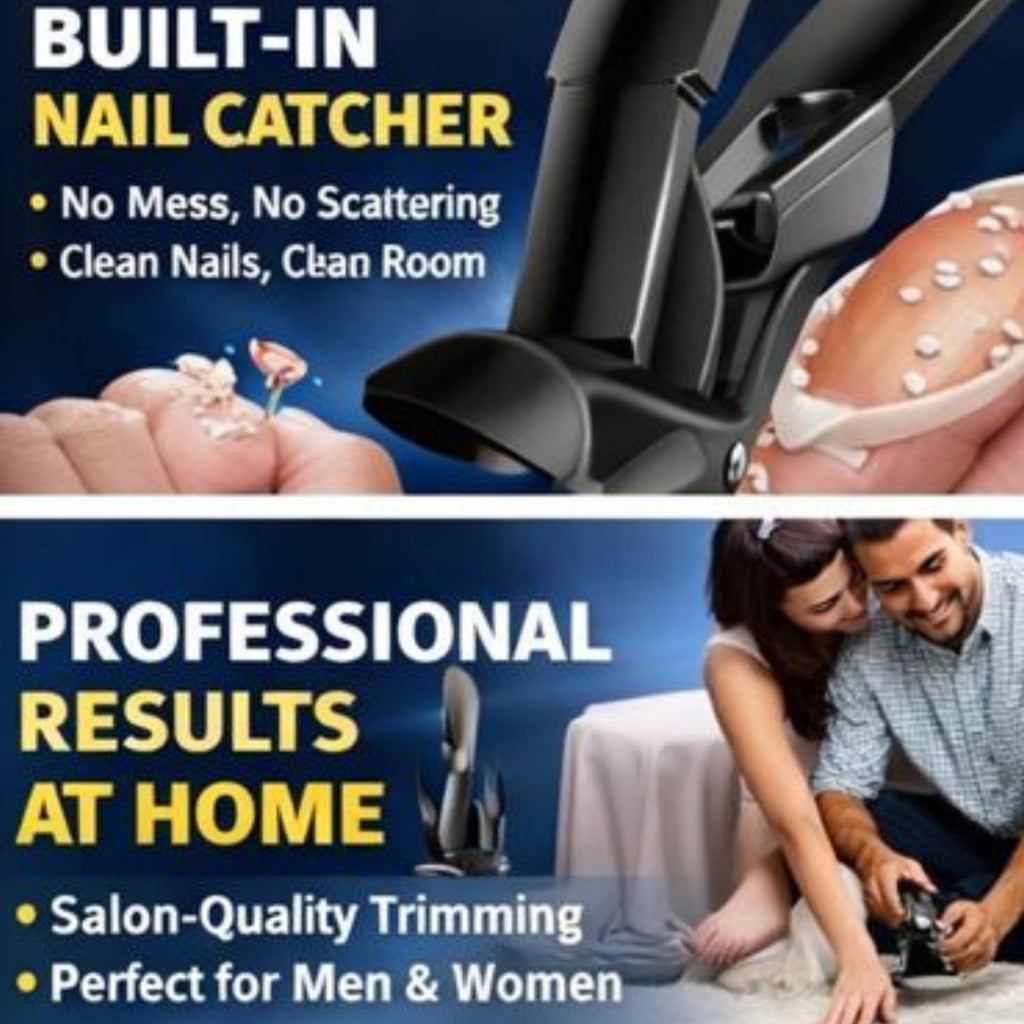 Heavy-Duty Toenail Clippers for Seniors - Wide Jaw & Ultra-Sharp Angled Head