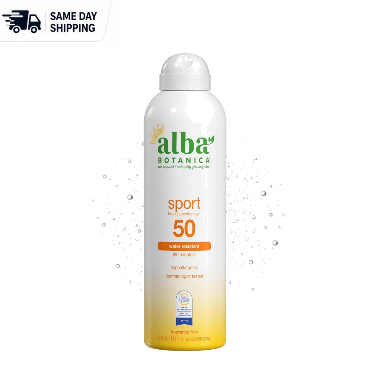 Eco-Friendly SPF 50 Sport Sunscreen Spray - Nourishing Coconut Mist 5 Fl Oz