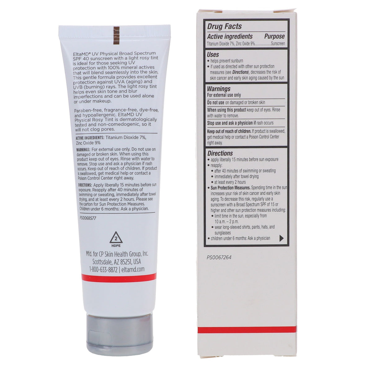 Mineral Sunscreen with Rosy Tint SPF 40 - Face Sunscreen for Sensitive Skin