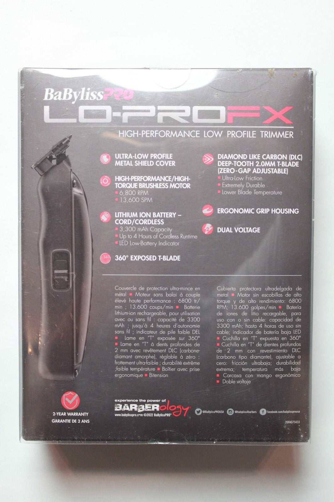 High-Performance Cordless Hair Trimmer with Zero-Gap Blade