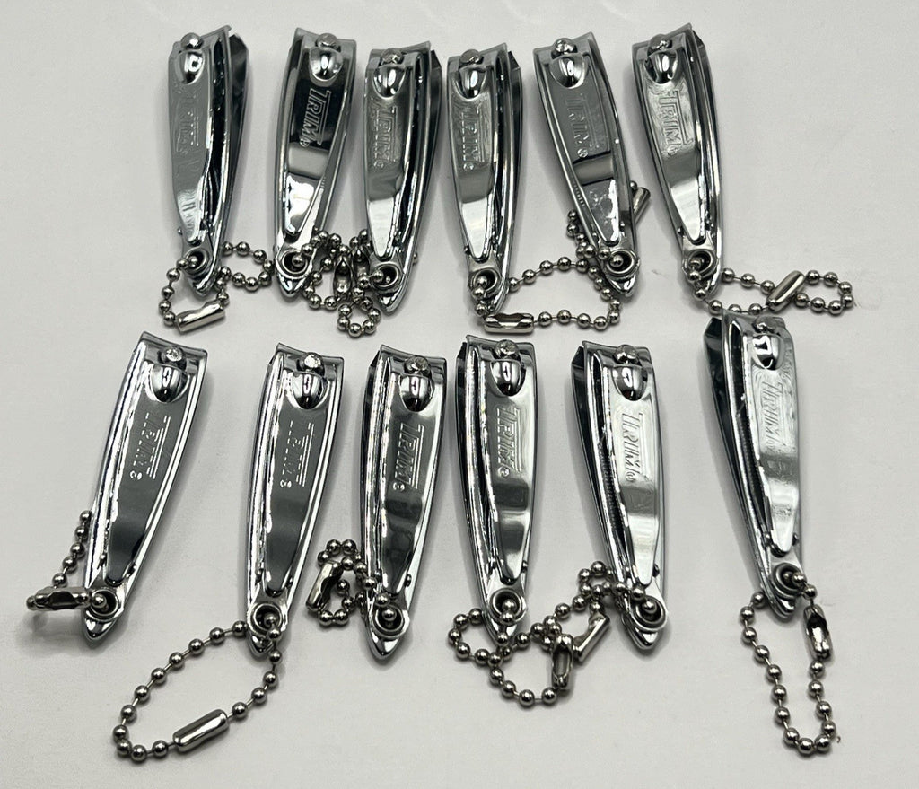 Professional Stainless Steel Nail Clippers Set - 12 Trim Fingernail Cutters & Files