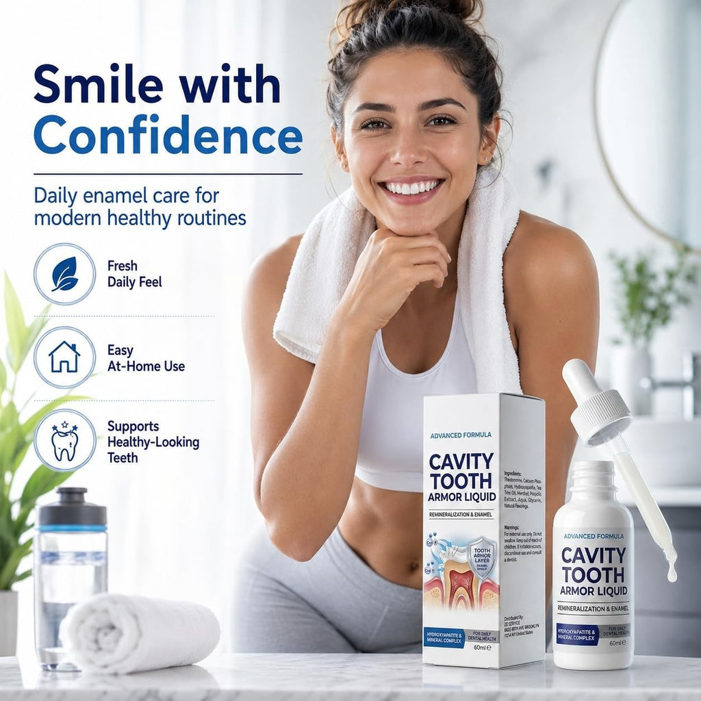 Cavity Healing Tooth Armor Liquid with Nano Hydroxyapatite 2.1 Fl Oz