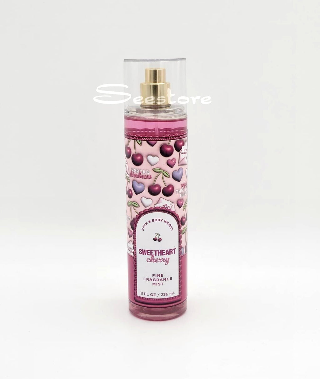 Sweetheart Cherry Body Mist - Fragrance Spray with Cherry, Vanilla, Pistachio - 8 oz