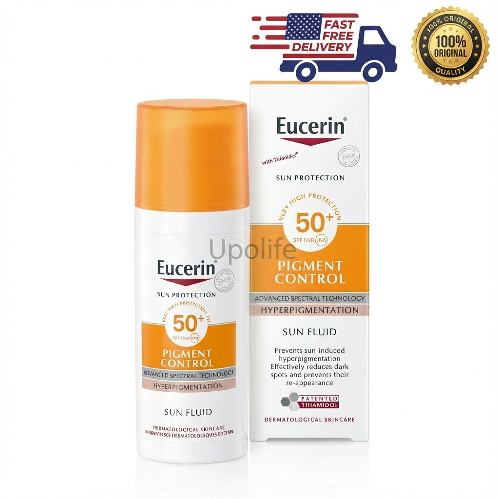 Eucerin Pigment Control SPF 50+ Sun Fluid - Lightweight Face Sunscreen 50ml