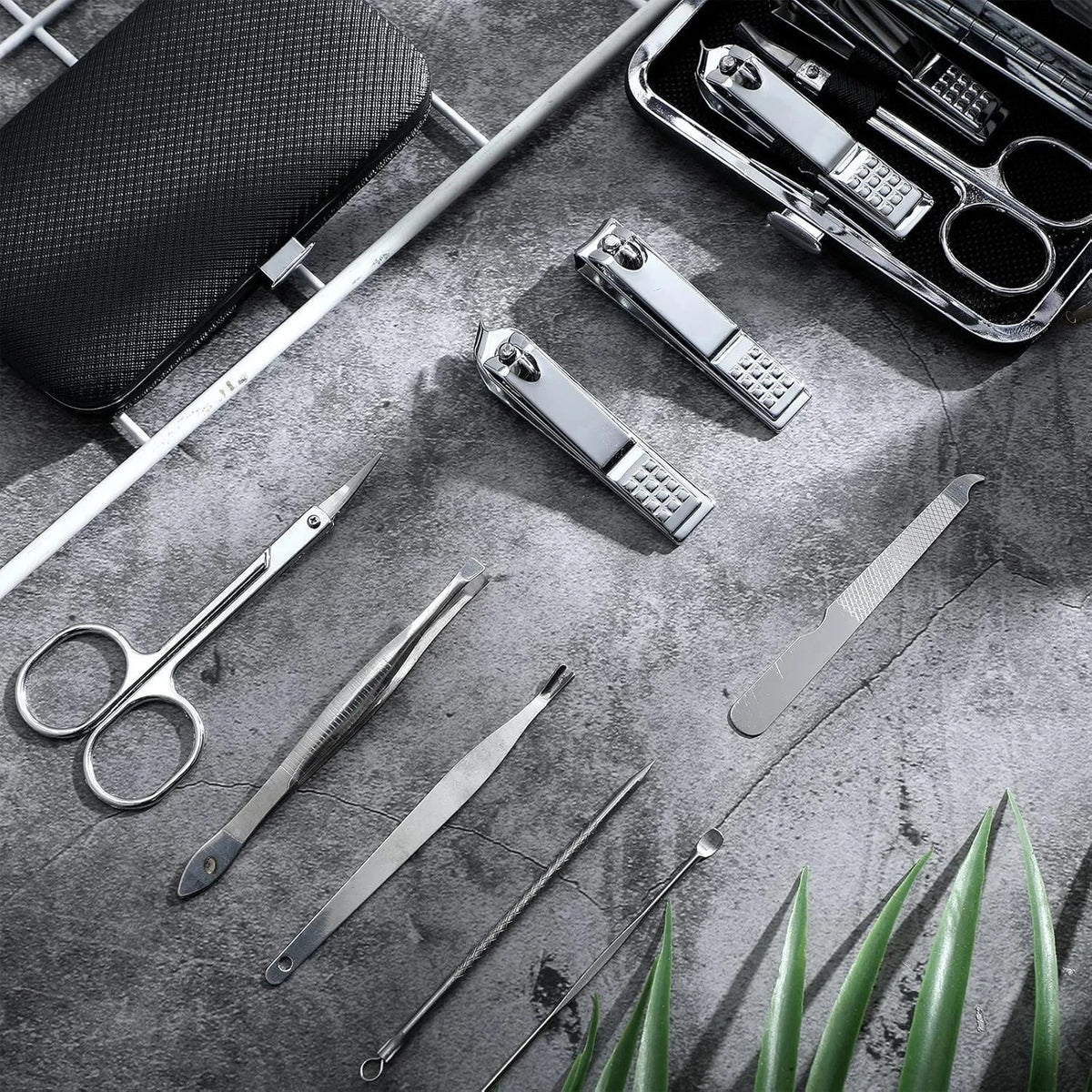 8-Piece Nail Clipper Set Manicure Pedicure Kit for Women & Men - Stainless Steel