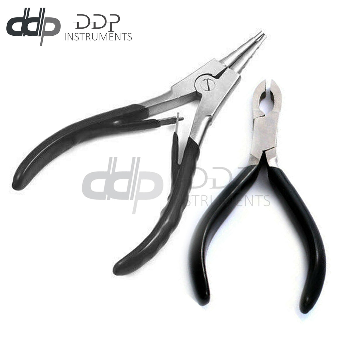 Ring Bending & Holding Pliers - Loop Opening & Closing Pliers (PVC Dipped) 2 Pack