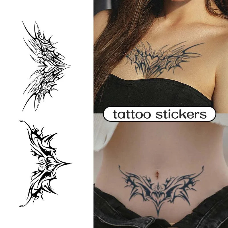 Tattoo Cover-Up/Stencil: Waterproof Lasting 1–2 Weeks Non-Reflective Thorn Cyan