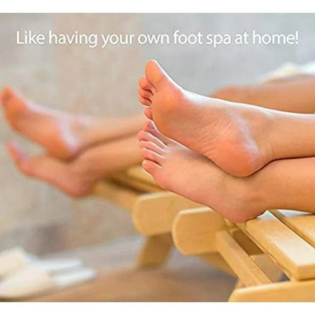 Foot Shower Scrubber with Pumice Stone and Non-slip Base - Exfoliating Bath Brush