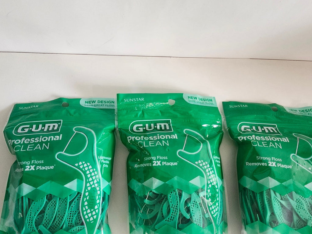 GUM Professional Floss Picks 150 Count Pack - 3 Pack Total 450 Picks
