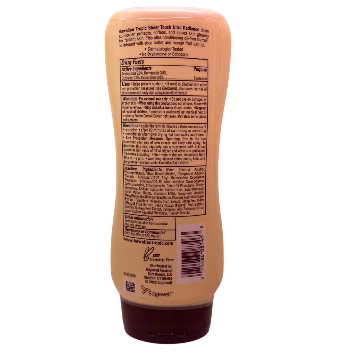 Sunscreen Lotion SPF 15 - Hydrating, Water-Resistant, 8 Bottles