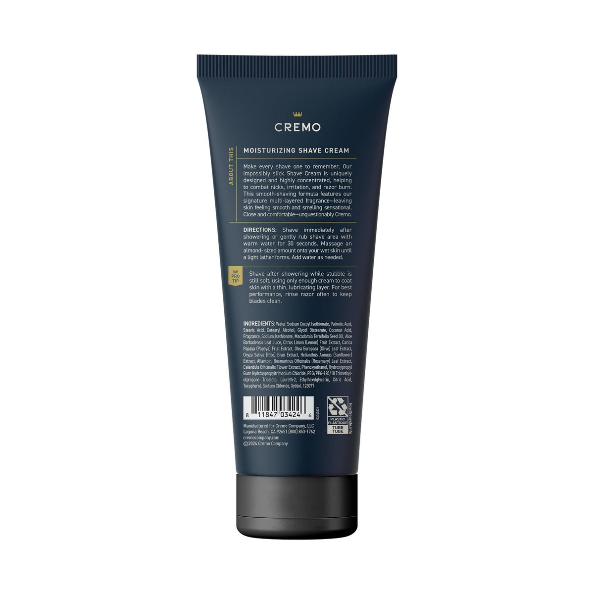 Men's Shaving Cream with Palo Santo & Cool Refreshing Scent - 6 Fl Oz