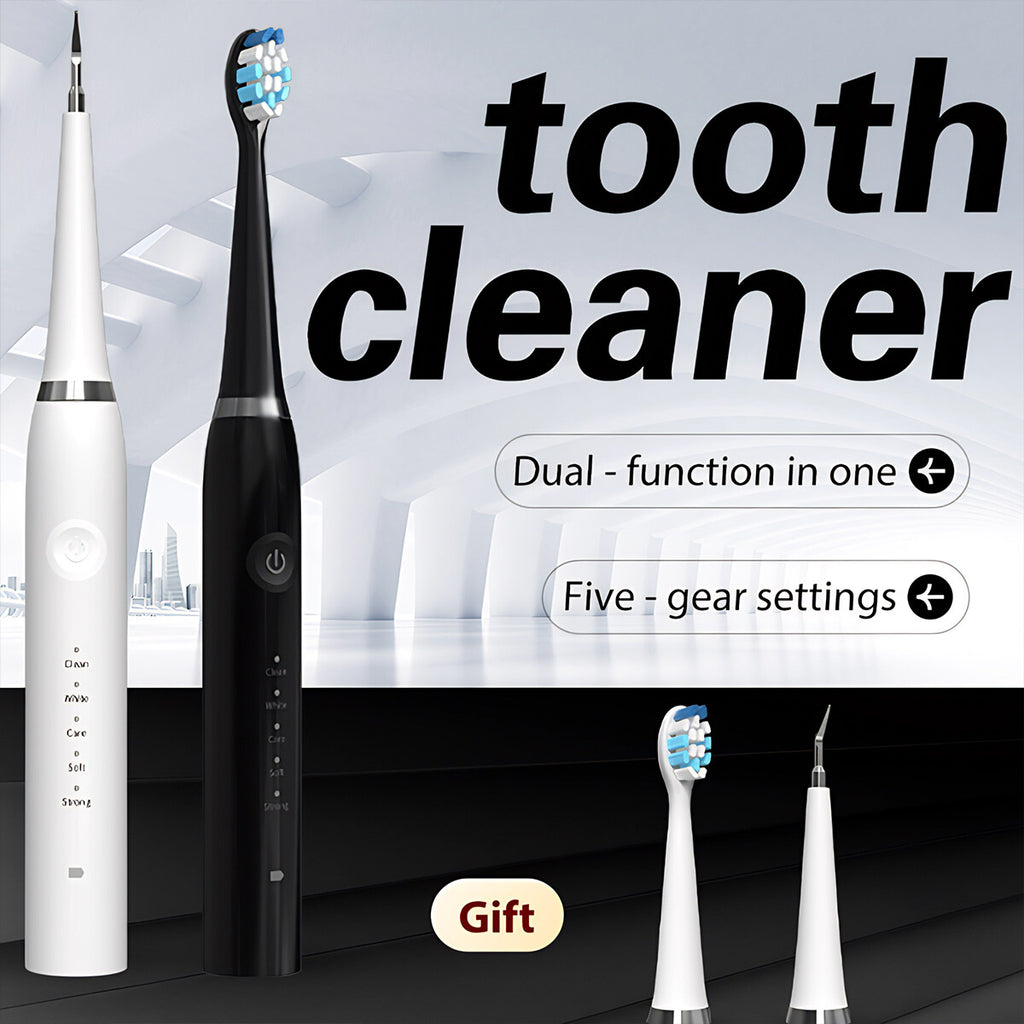 Ultrasonic Teeth Cleaner Kit for Dental Plaque & Stain Removal - Oral Care Device
