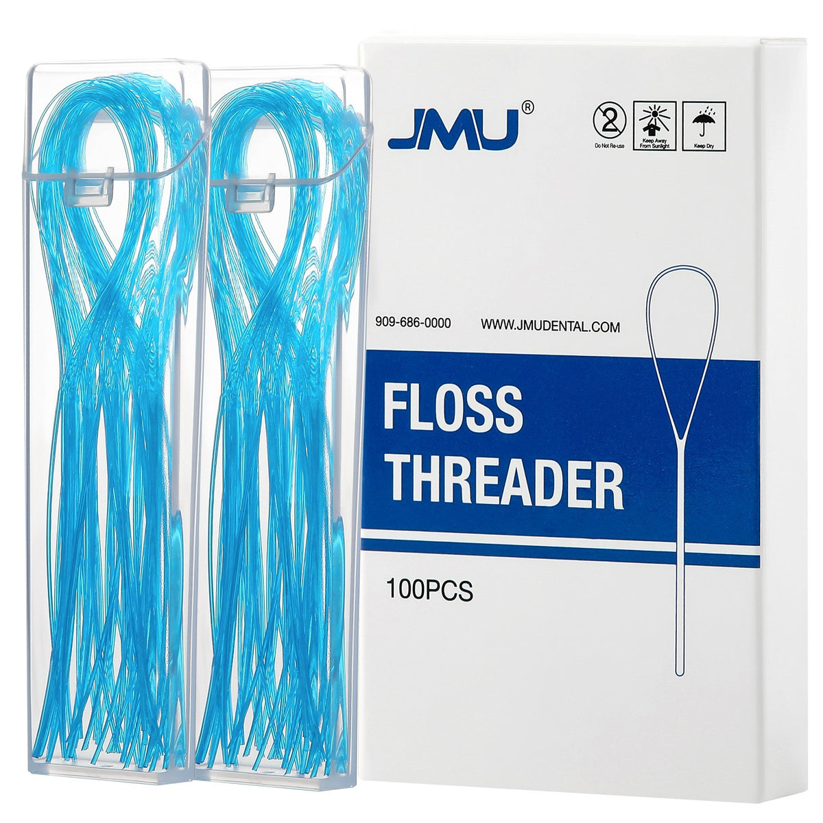 Dental Floss Threaders for Braces Bridges Implants 100 Count