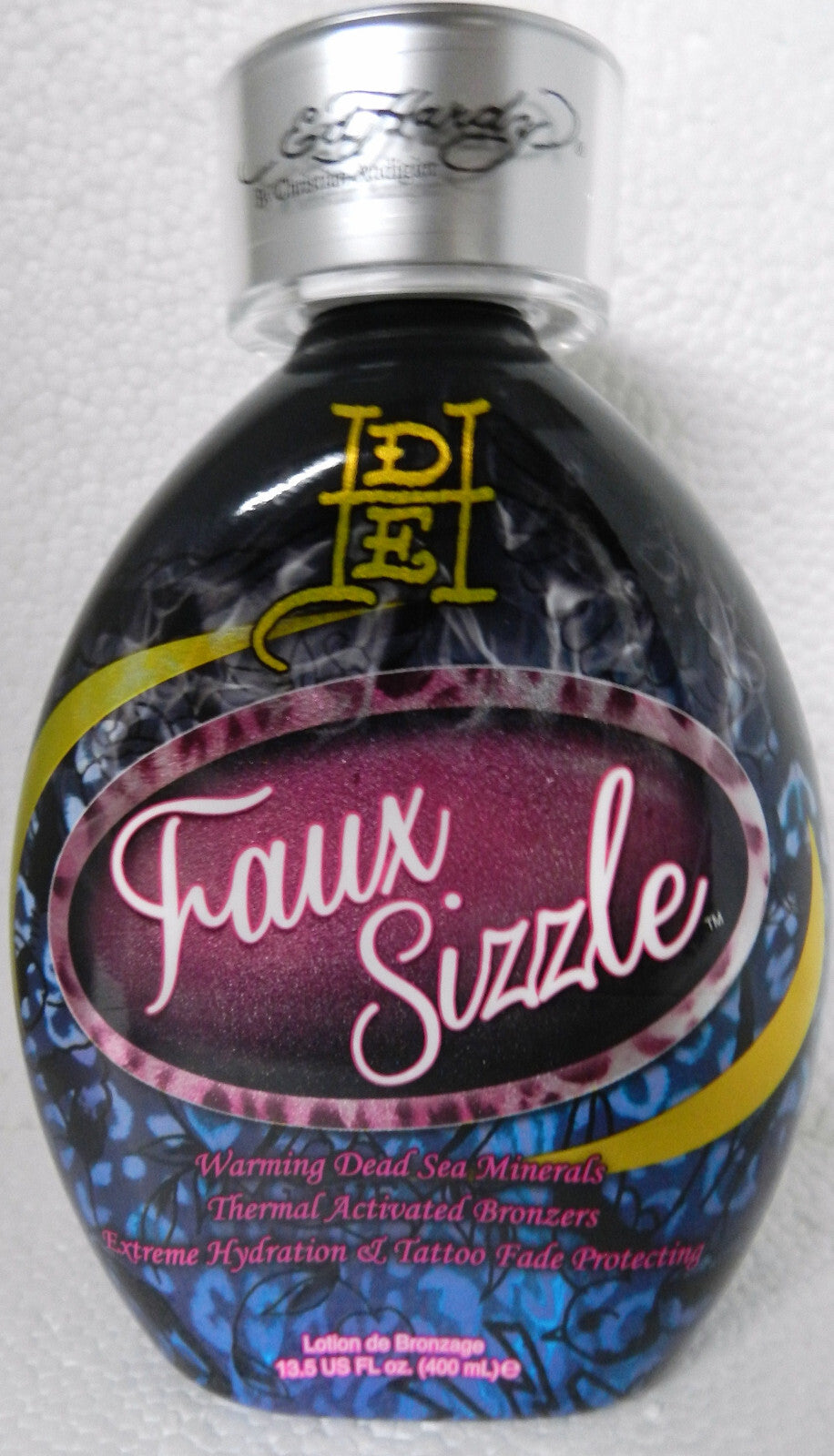 Faux Sizzle Warming Bronzer Indoor Tanning Lotion by Ed Hardy 13.5oz