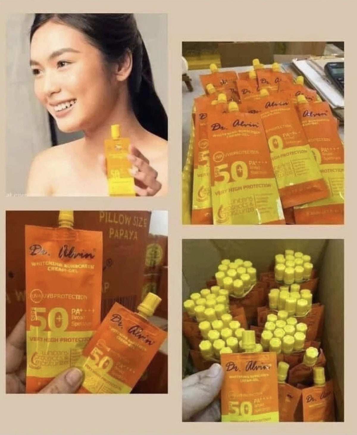 Whitening Sunscreen Cream Gel SPF 50 PA++++ - 50g Sun Protection