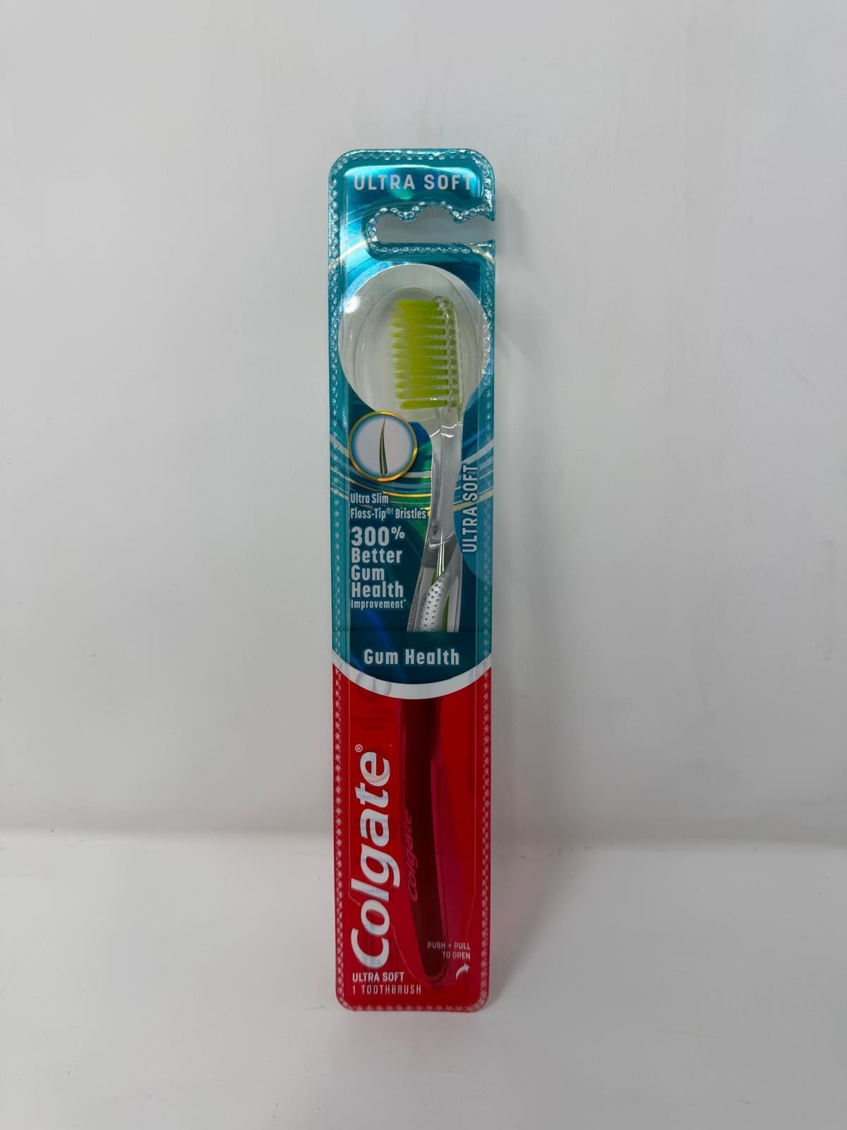 3 Pack Ultra Soft Floss Tip Manual Toothbrushes for Gum Health