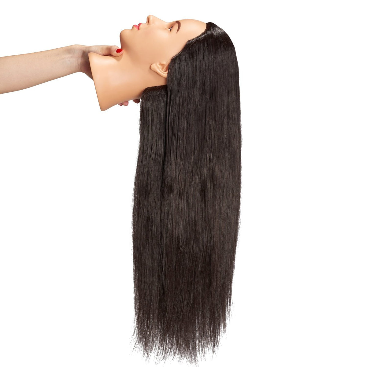 26-28 Inch Mannequin Head with Synthetic Hair for Cosmetology Training