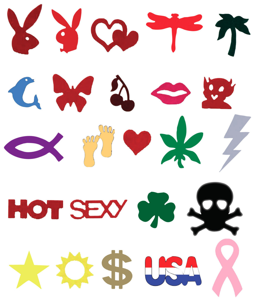 Body Tanning Stickers 1000ct Roll UV Block Tattoos for Indoor & Outdoor Use