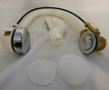 Salon Shampoo Bowl Drain Assembly Kit Chrome Plated Copper & Plastic