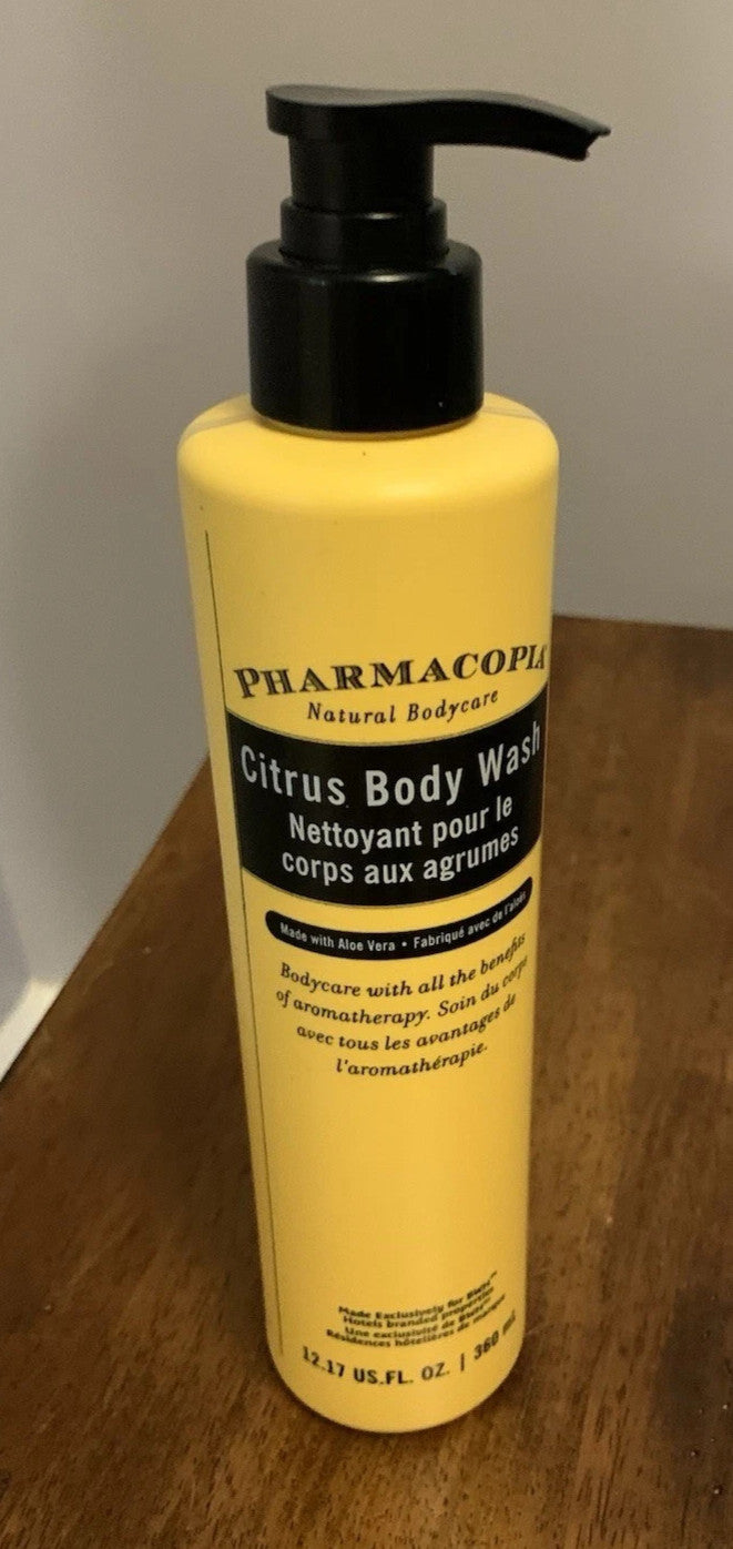 Natural Citrus Body Wash with Pump - 12.17 Fl Oz, Hydrating & Refreshing