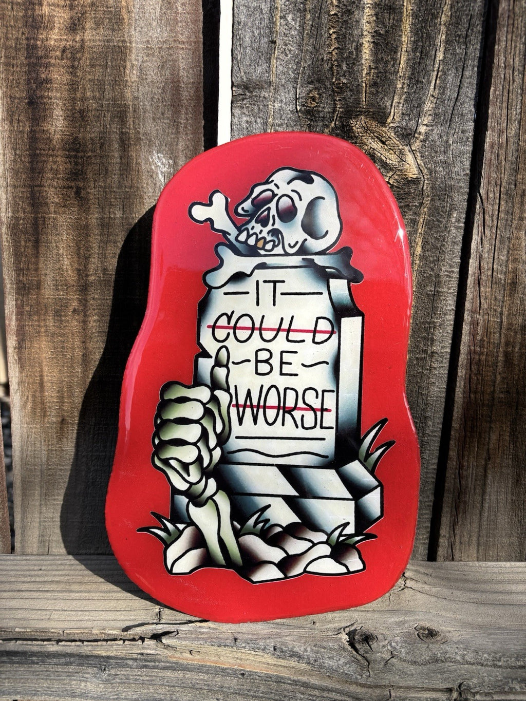American Traditional Handmade Sign - 11 x 7 Wall Decor