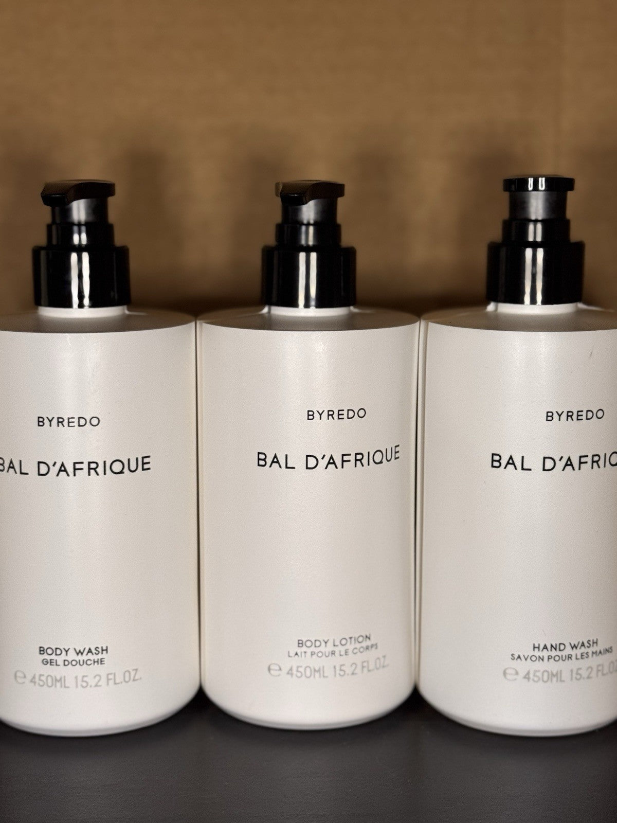 BYREDO Bal d'Afrique Body & Hand Wash Lotion Set - 15.2oz / 450ml Bundle