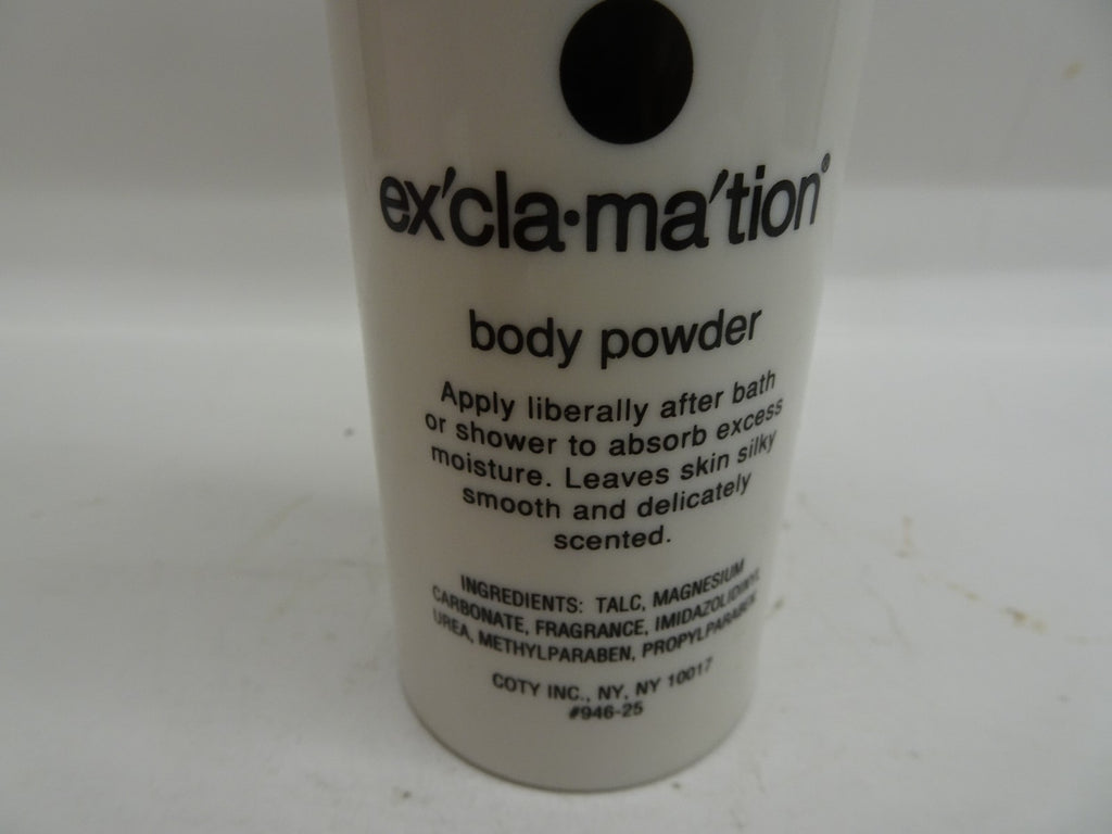 Exclamation Body Powder by Coty 3.7 oz No Box - Fragrance Body Powder