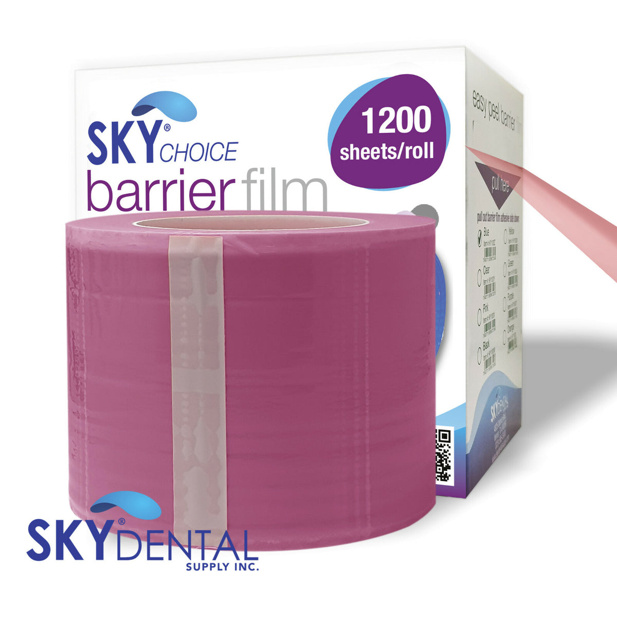 Dental Barrier Film Rolls 4x6, 12/Pack, Perforated Plastic Tape Keepers