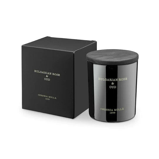 Bulgarian Rose & Oud Scented Candle 8 oz - Floral Fragrance for Home