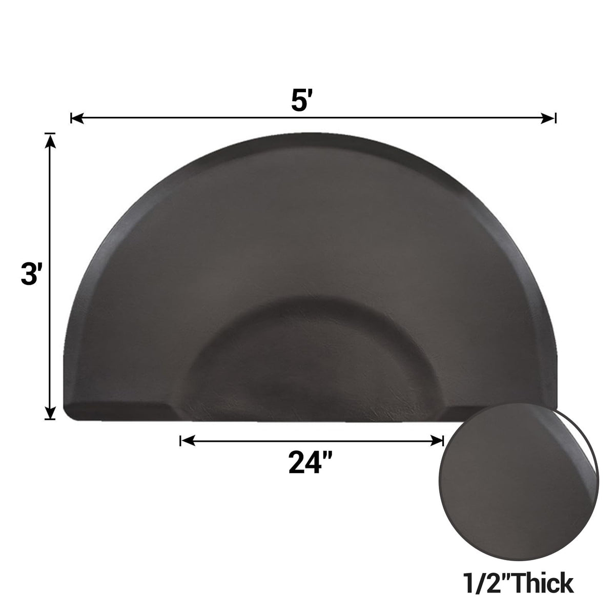 3ft x 5ft Salon Anti-Fatigue Standing Mat for Hair Stylist & Barber