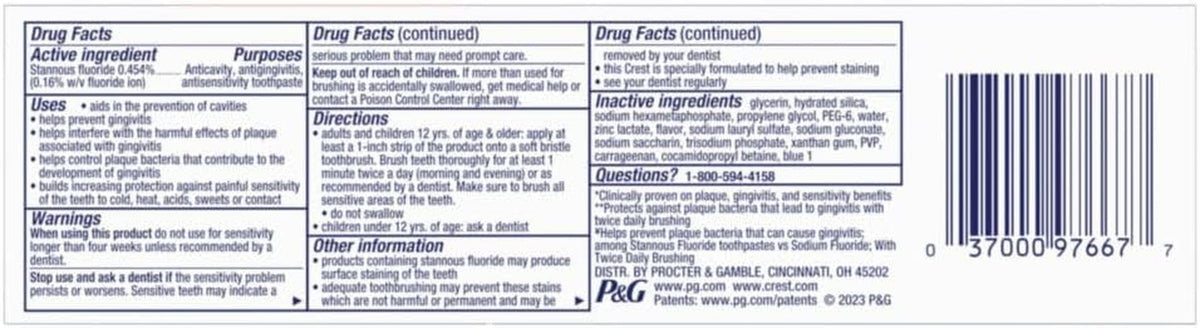 Crest Pro-Health Deep Clean Mint Toothpaste 5.1 oz Tube - Cavity & Gum Care